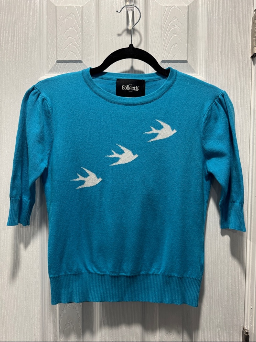 NWT Collectif Christie Swallow Sweater US 10/UK 14 *Runs Small* NEW